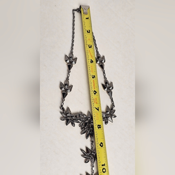 [EXPRESS] Elegant Gold & Silver Floral Statement Necklace ○●Choker // Collar●○ - Picture 15 of 16